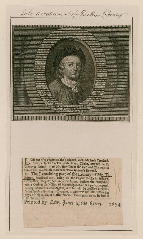 Thomas Britton, a zenés kis szénember alkotó: English School