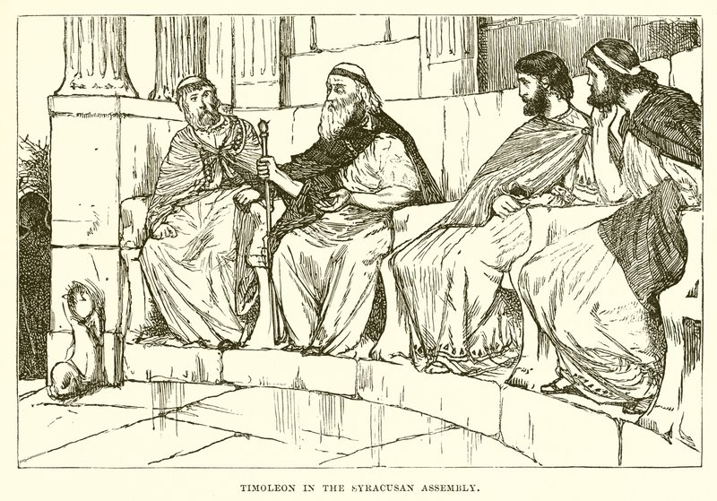 Timoleon a szirakuzai gyűlésben alkotó: English School