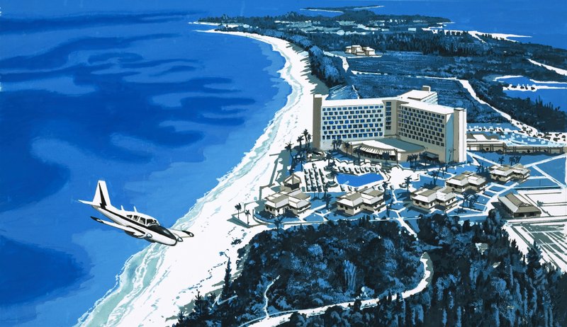 Turisztikai szálloda a Bahamákon alkotó: English School