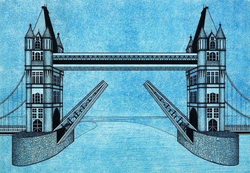 Tower Bridge, London alkotó: English School