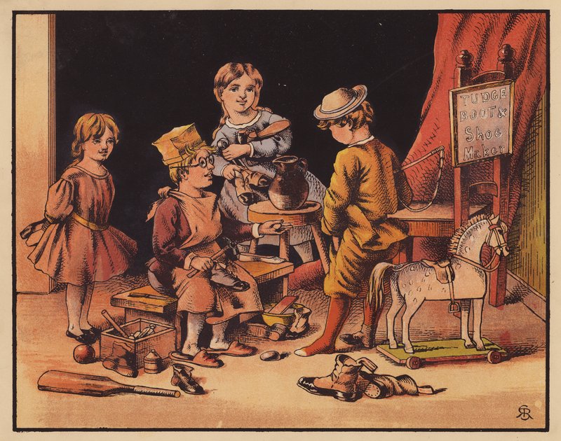Tudge Shoemaker (színes litográfia) alkotó: English School