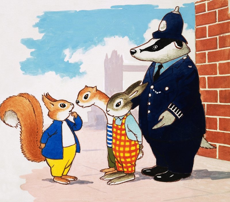 Tufty és rendőr alkotó: English School