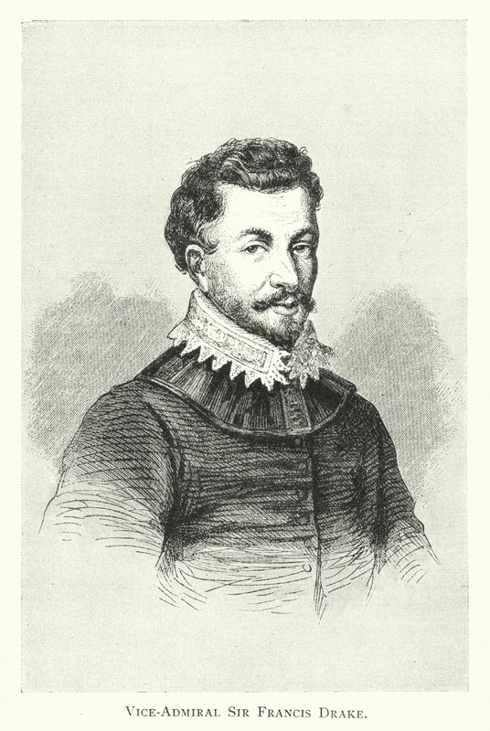 Sir Francis Drake admirális (metszet) alkotó: English School