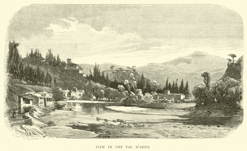 Kilátás a Val dArno-ban alkotó: English School