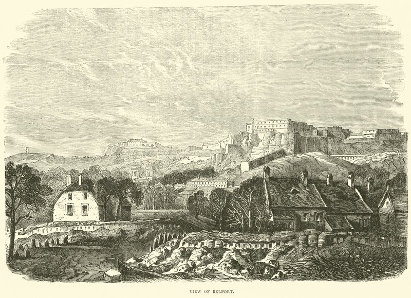 Belfort látképe, 1870. október alkotó: English School