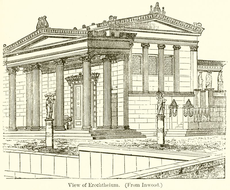 Kilátás az Erechtheionra alkotó: English School