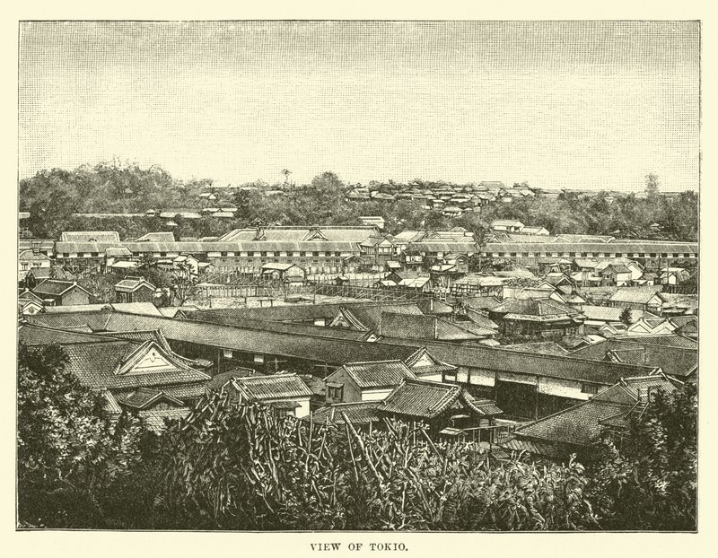Tokió kilátása alkotó: English School