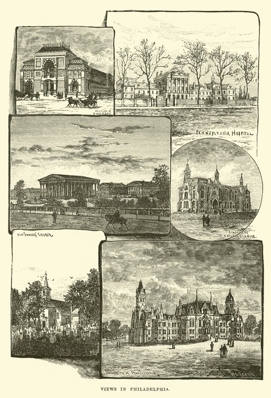 Kilátások Philadelphiában alkotó: English School