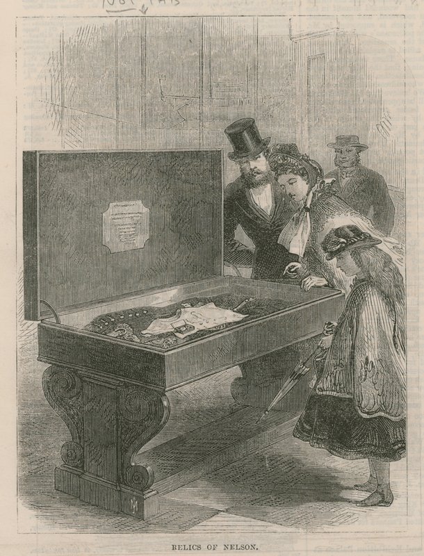 Látogatás a Greenwich Kórházban; Nelson ereklyéi alkotó: English School