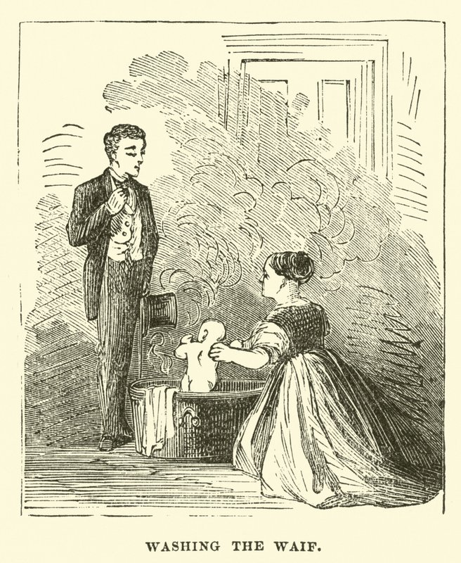 A waif mosása alkotó: English School