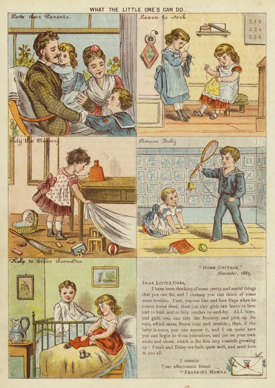 Mit tud a kicsi (chromolitho) alkotó: English School