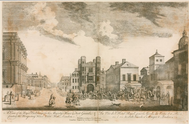 Whitehall. 1755 körül alkotó: English School