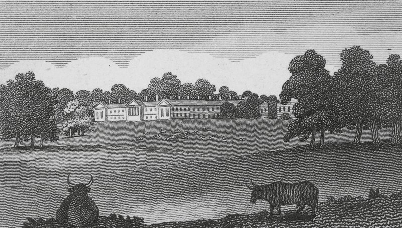 Woburn Abbey (metszet) alkotó: English School