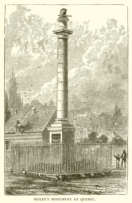 Wolfes-emlékmű Quebecben alkotó: English School
