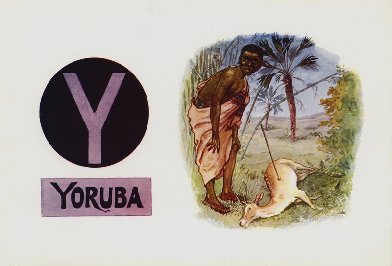 Y, Yoruba (színes litográfia) alkotó: English School