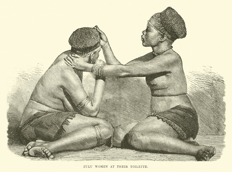 Zulu nők a WC-nél alkotó: English School