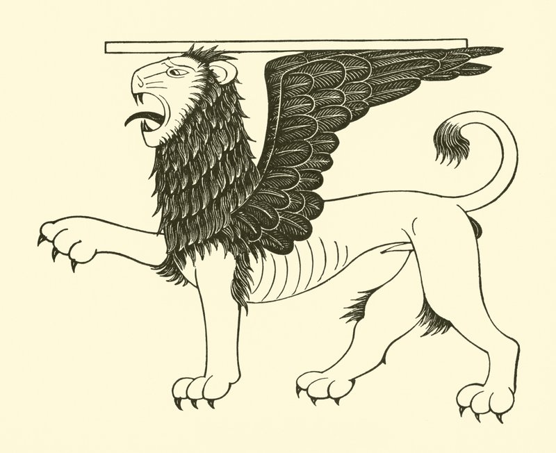 Szent Márk oroszlánja alkotó: Eric Gill