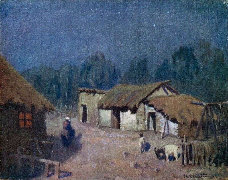 Holdfényes éjszaka Közép-Argentínában alkotó: Ernest William Christmas