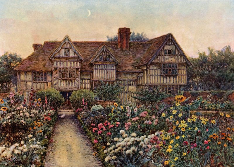 Rumwood Court, Langley, Kent (színes litó) alkotó: Ernest Arthur Rowe