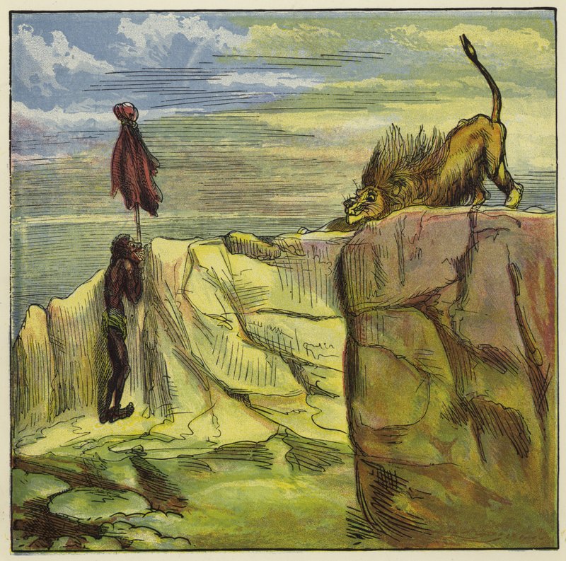 Ashanti oroszlánvadászat alkotó: Ernest Henry Griset