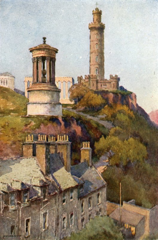 Calton Hill (színes litó) alkotó: Ernest William Haslehust