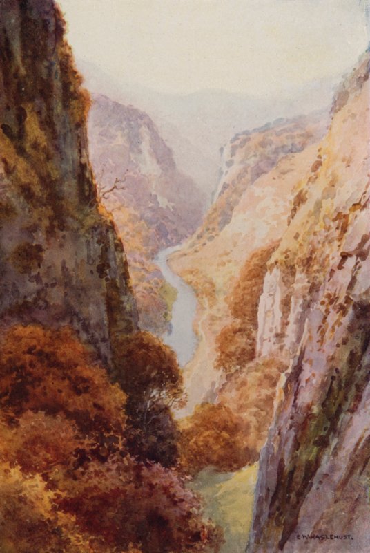 Dovedale (színes litó) alkotó: Ernest William Haslehust