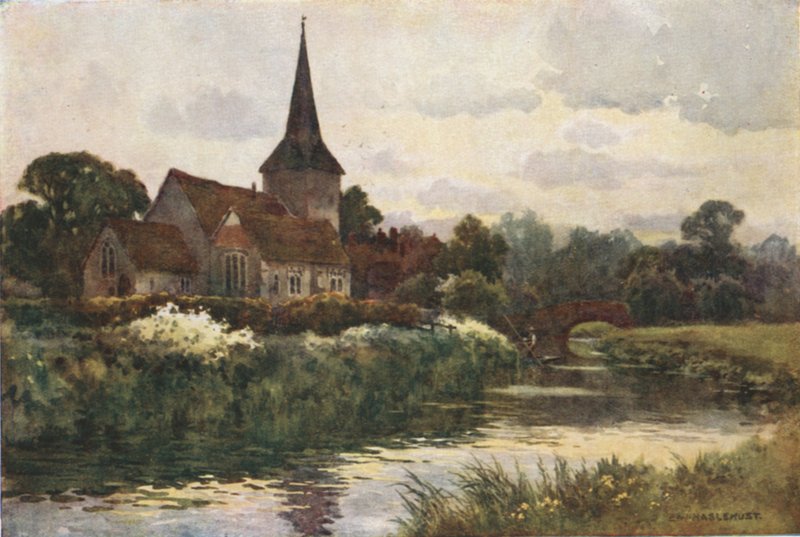 Fordwich (színes litho) alkotó: Ernest William Haslehust
