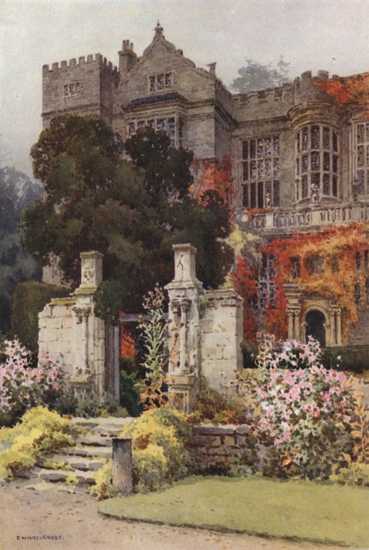 Fountains Hall (színes litó) alkotó: Ernest William Haslehust
