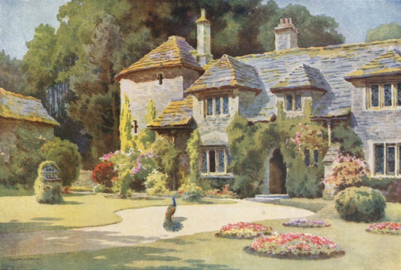 Godlingstone Manor, Swanage (színes tagok) alkotó: Ernest William Haslehust