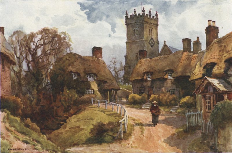 Godshill (színes litó) alkotó: Ernest William Haslehust