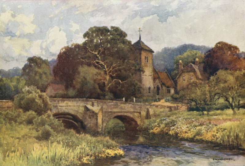 Mordiford (színes litho) alkotó: Ernest William Haslehust