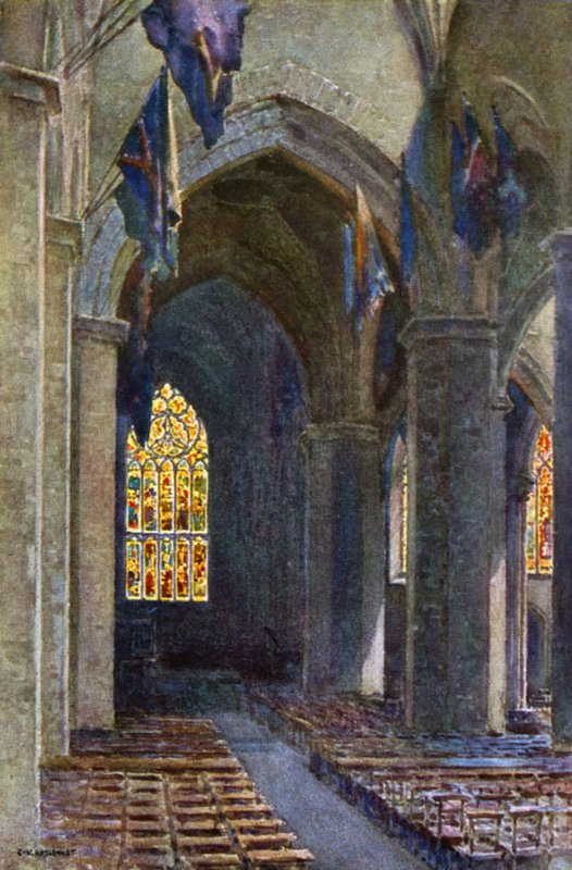 St. Giles katedrális (színes litó) alkotó: Ernest William Haslehust