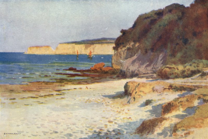 Studland Bay (színes litó) alkotó: Ernest William Haslehust