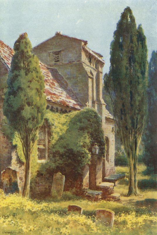 Studland templom (színes litó) alkotó: Ernest William Haslehust