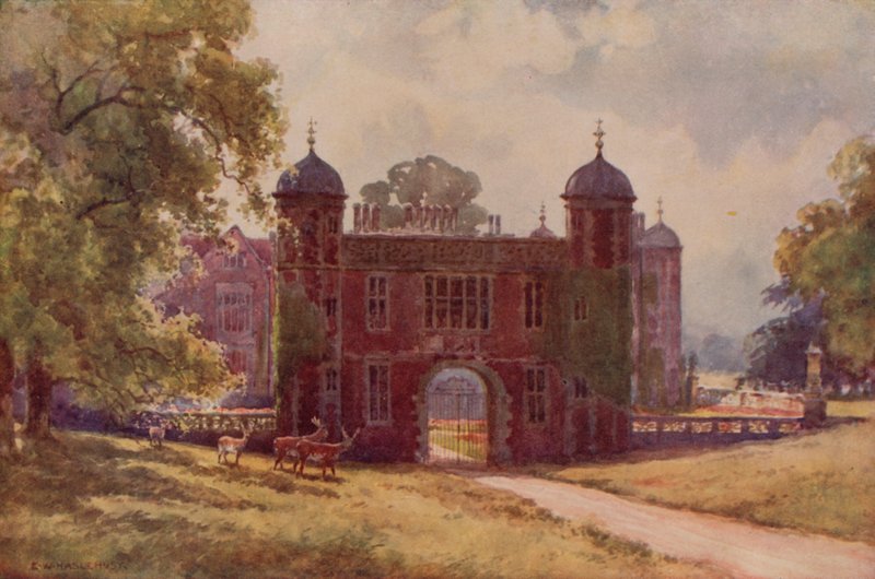 Az átjáró, Charlecote (színes litó) alkotó: Ernest William Haslehust