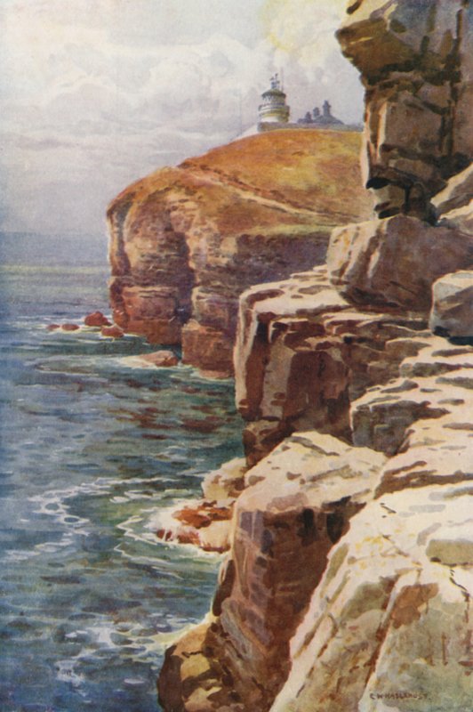 Világítótorony, Anvil Point (színes litó) alkotó: Ernest William Haslehust