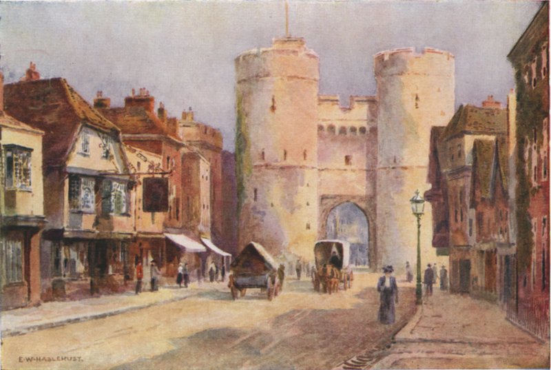 Westgate (színes litó) alkotó: Ernest William Haslehust