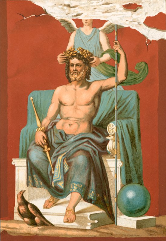 Zeuszt a győzelem koronázta meg alkotó: Etienne Antoine Eugene Ronjat