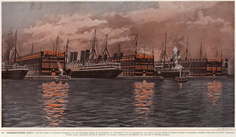 Le "Norddeutscher Lloyd" (fekete-fehér fénykép) alkotó: European Photographer