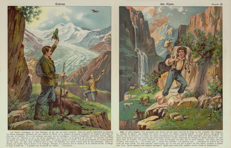 Alpesi jelenetek (chromolitho) alkotó: European School