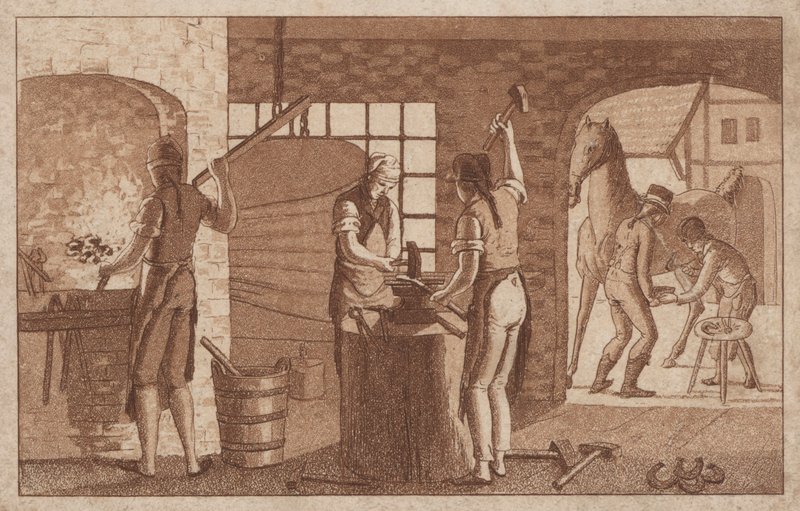Kovácsok (litho) alkotó: European School
