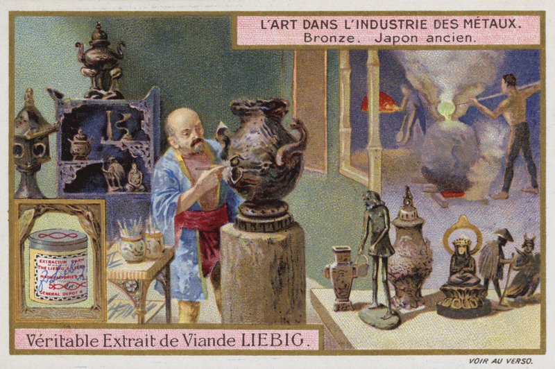 Bronz, ókori Japán (chromolitho) alkotó: European School