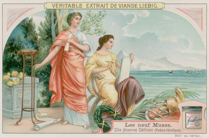 Clio (történelem) és Calliope (hősköltészet) alkotó: European School