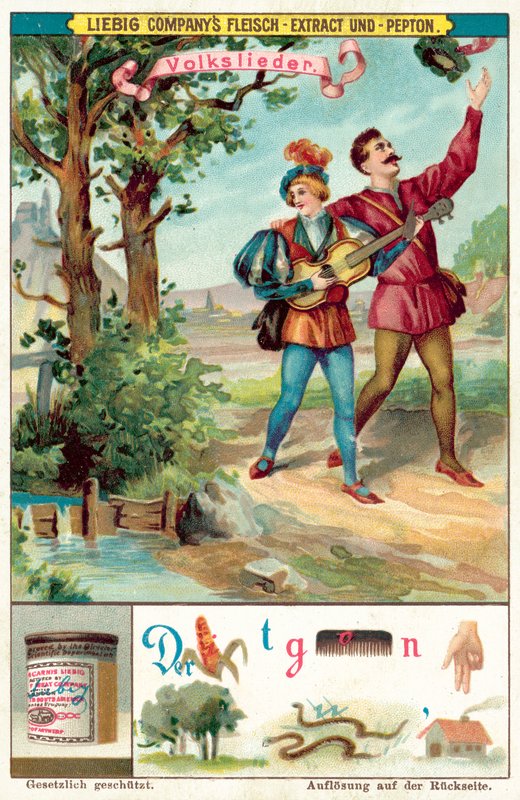 népdal (chromolitho) alkotó: European School