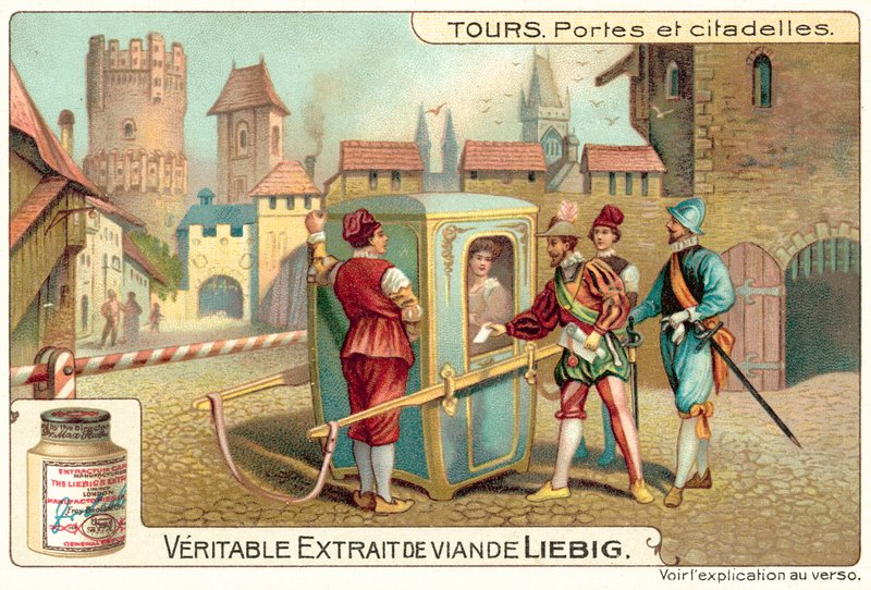 Kapuk és fellegvárok (chromolitho) alkotó: European School
