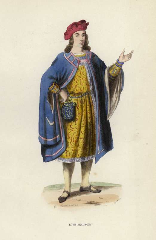 Lord Beaumont (színes metszet) alkotó: European School