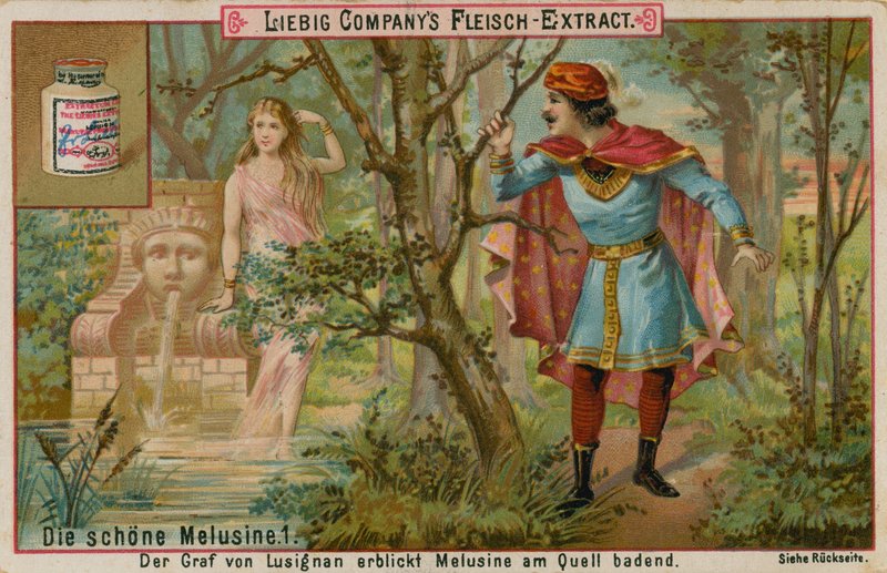 Melusine felfedezve az erdőben alkotó: European School
