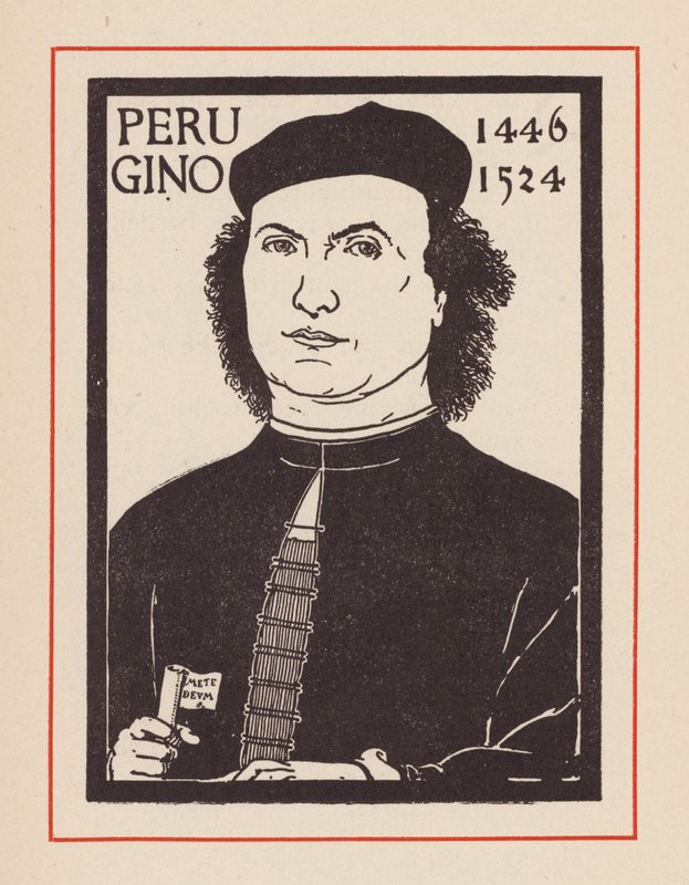 Pietro Perugino, olasz reneszánsz művész (litho) alkotó: European School