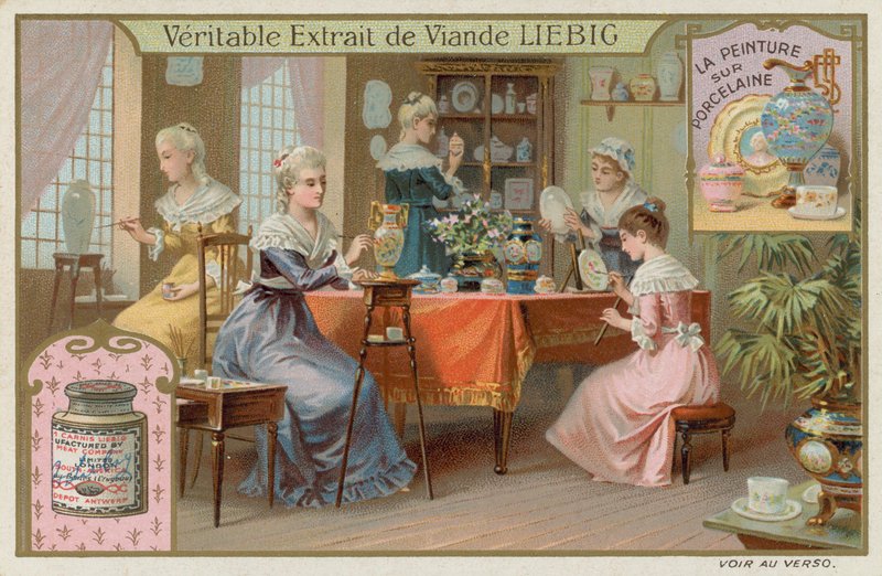 Porcelánfestés alkotó: European School