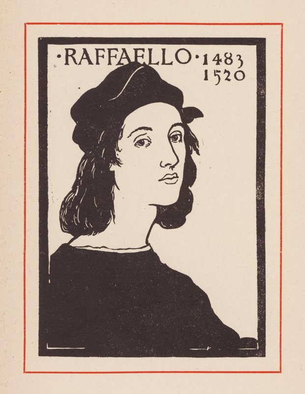 Raffaello, olasz reneszánsz művész és építész (litográfia) alkotó: European School